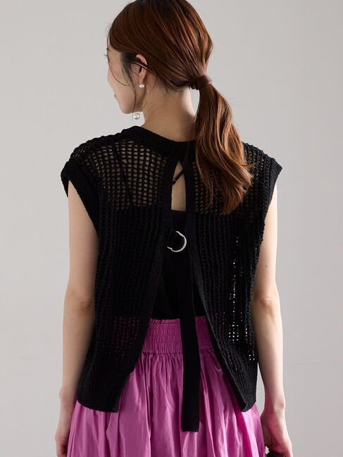 Te chichi「テープヤーンメッシュベスト」|ダウンベスト・ベスト|