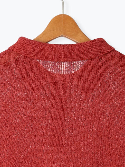 Lugnoncure「ブークレ半袖ポロニット」|ニット・セーター|