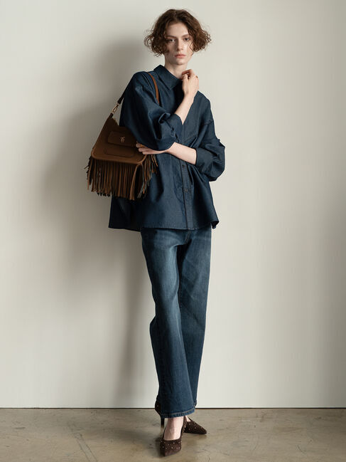 Te chichi「フレアシルエットdenim《2025Autumn catalog item》」|その他|ネイビー