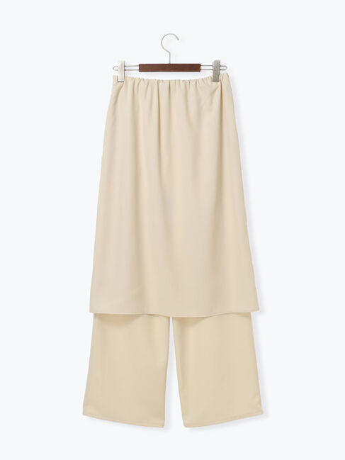 Te chichi「ラップスカートレイヤードストレートパンツ《2025Autumn catalog item》」|その他|