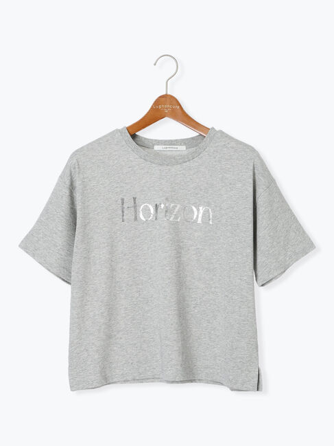 Lugnoncure「【接触冷感】箔プリントロゴTシャツ」|Tシャツ・カットソー|