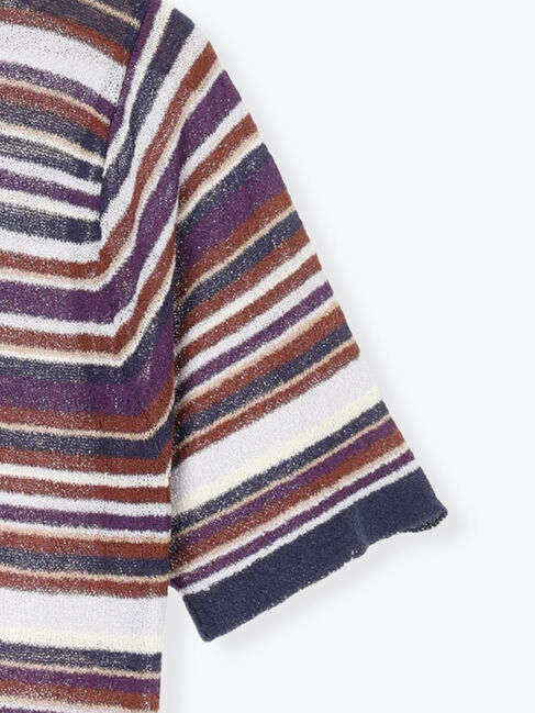 Lugnoncure「マルチボーダーポロニット《2025autumn catalog item》」|ニット・セーター|