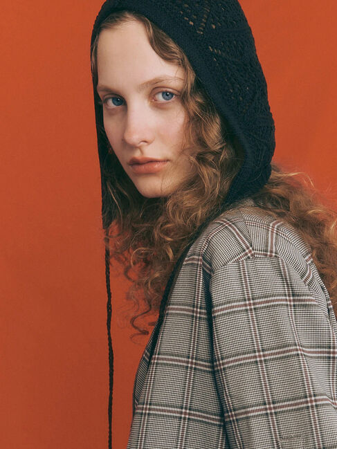 Te chichi TERRASSE「クロシェ編み風ニットキャップ《2025autumn catalog item》」|その他|ブラック