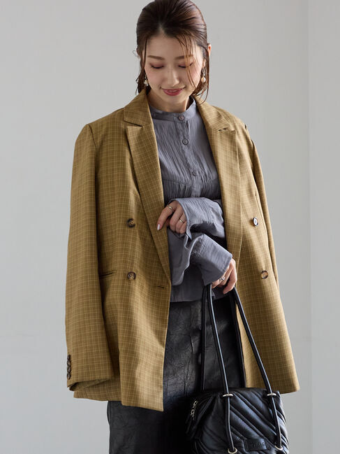 Te chichi「ダブルブレストジャケット《2025Autumn catalog vol.2 item》」|その他|ベージュ