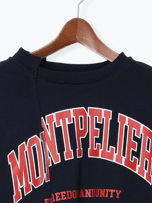 Te chichi TERRASSE「リメイク風プリント裏毛プルオーバー」|その他|