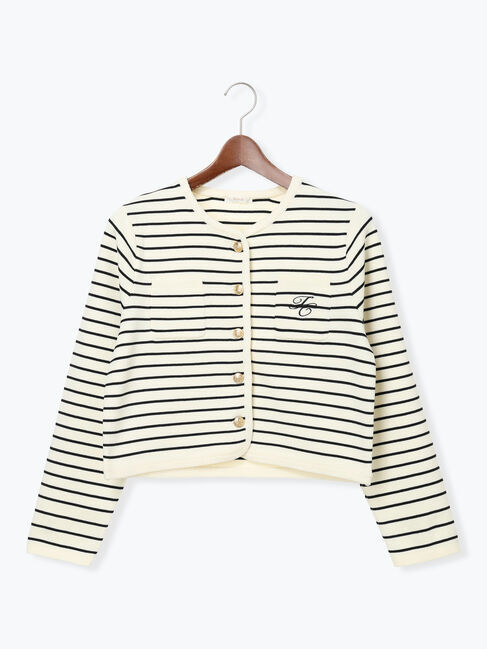 Te chichi「レタードポケットジャケットカーディガン」|カーディガン|