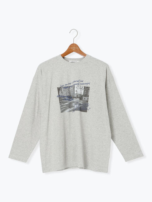 Lugnoncure「フォトプリントロングTシャツ」|Tシャツ・カットソー|