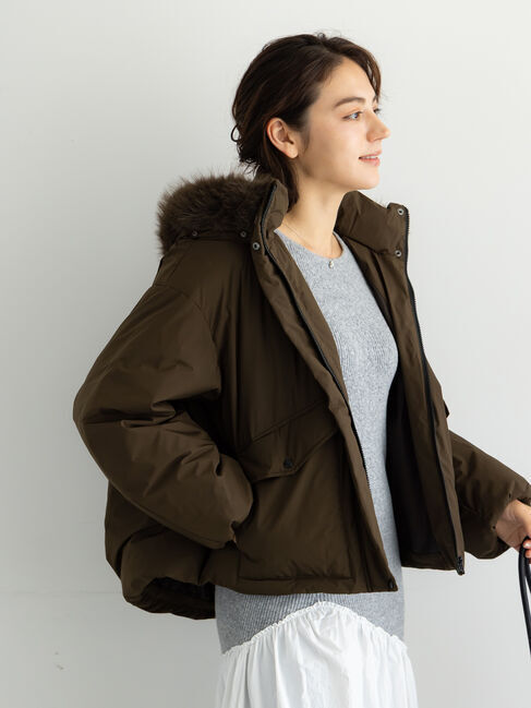 Te chichi「【宮本茉由着用】フードショートダウンジャケット」|その他|