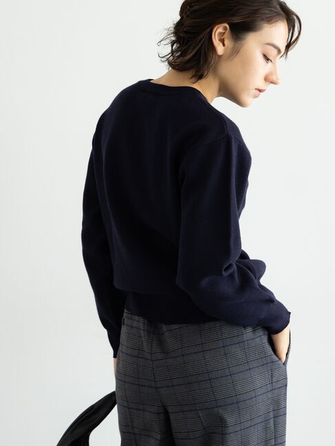 Te chichi「【宮本茉由着用】サガラ刺繍ロゴニット」|ニット・セーター|