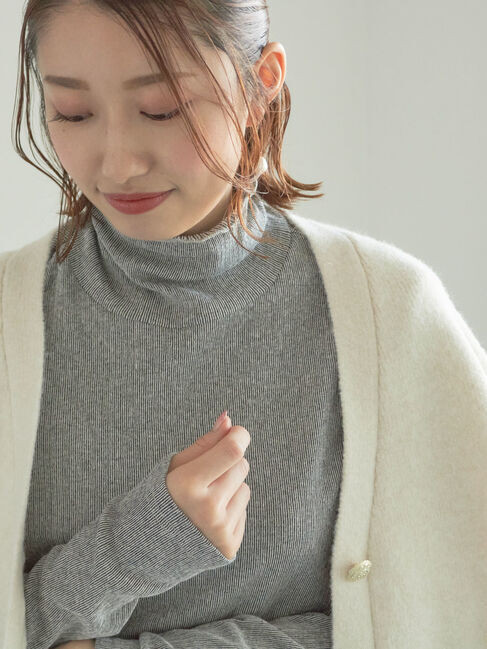 Te chichi「【宮本茉由着用】カラータートルインナー」|Tシャツ・カットソー|グレー