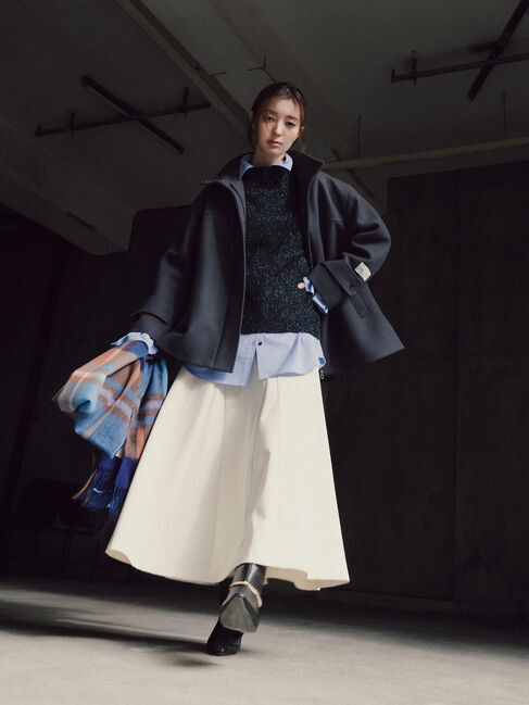 Te chichi「【宮本茉由着用】ボンディングフレアスカート」|スカート|