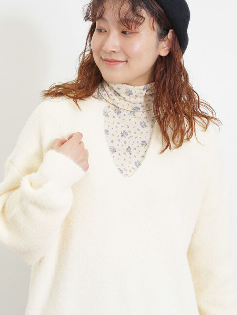 Samansa Mos2「◎シャギーキーネックニット」|ニット・セーター|キナリ