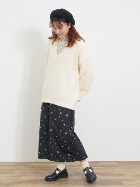 Samansa Mos2「◎シャギーキーネックニット」|ニット・セーター|