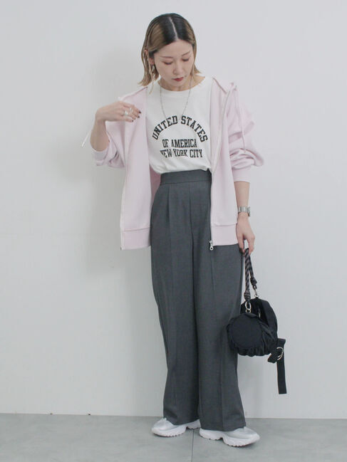 Samansa Mos2 blue「シャーリングミニドラムバッグ」|その他|