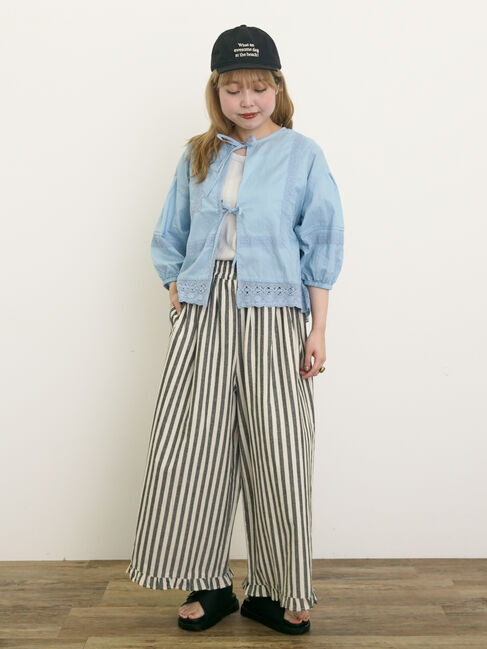 Samansa Mos2「パッチワークレースブラウス」|シャツ・ブラウス|