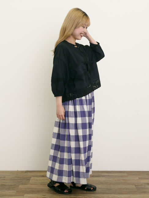 Samansa Mos2「パッチワークレースブラウス」|シャツ・ブラウス|