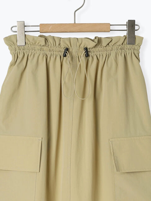 Samansa Mos2 blue「ナイロンカーゴスカート」|スカート|