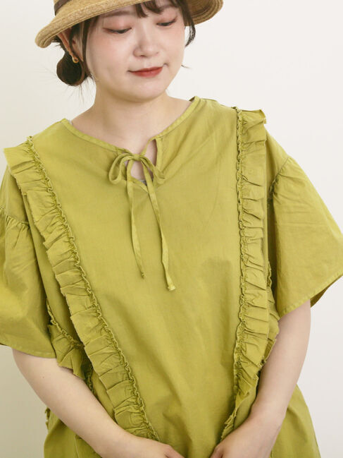 Samansa Mos2「フリル前後2WAYブラウス」|シャツ・ブラウス|
