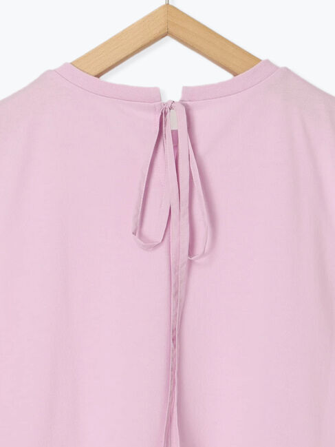 Samansa Mos2 blue「◎【接触冷感】ドッキングノースリーブプルオーバー」|Tシャツ・カットソー|