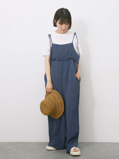 Samansa Mos2 blue「【USAコットン】アソートフレンチスリーブTシャツ」|Tシャツ・カットソー|