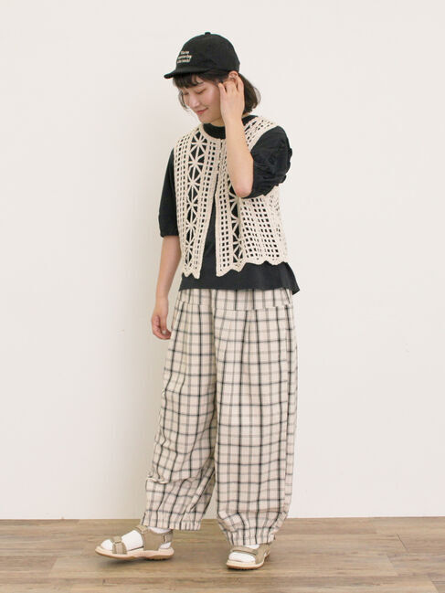 Samansa Mos2「袖タテフリルTシャツ」|Tシャツ・カットソー|