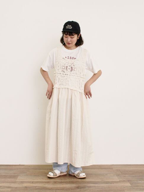 Samansa Mos2「建物プリントTシャツ」|Tシャツ・カットソー|