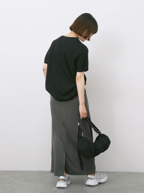 Samansa Mos2 blue「ポンチナロースカート」|スカート|