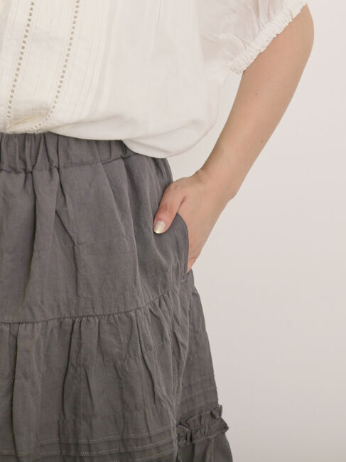 Samansa Mos2「フリルティアードスカート」|スカート|