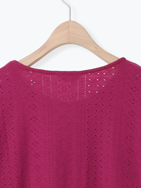 Samansa Mos2「アイレット切替フリルカットソー」|Tシャツ・カットソー|