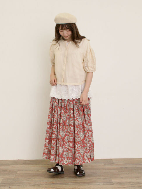 Samansa Mos2「前後2WAYメッシュレースカーディガン」|カーディガン|