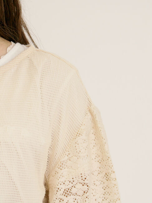 Samansa Mos2「前後2WAYメッシュレースカーディガン」|カーディガン|