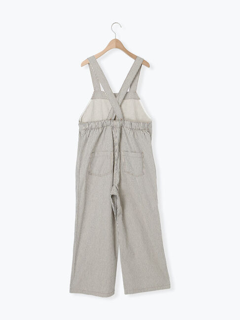 Samansa Mos2「刺繍デニム/ヒッコリーサロペットパンツ」|その他|