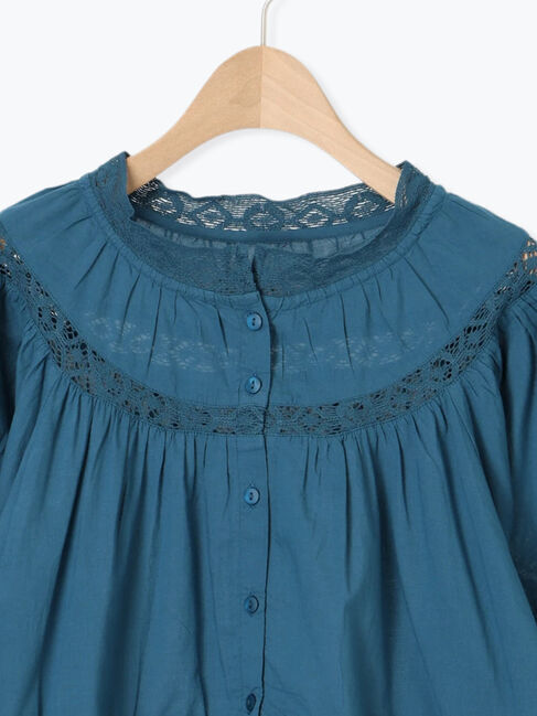 Samansa Mos2「レースティアードチュニックブラウス」|シャツ・ブラウス|