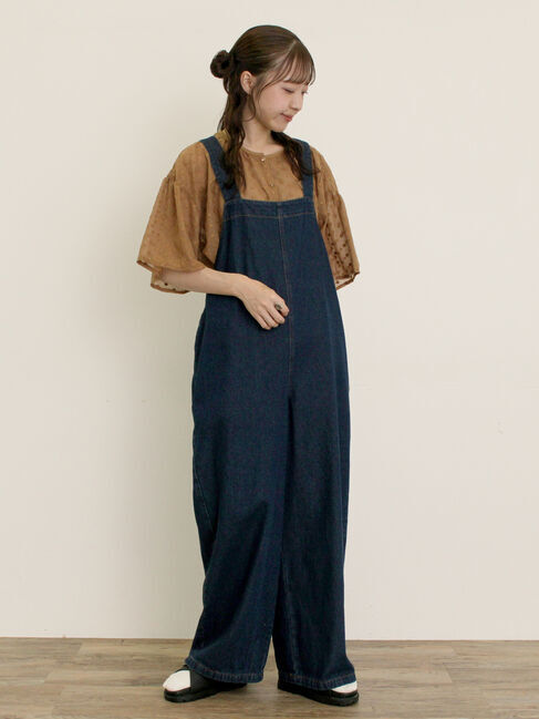 Samansa Mos2「シアー刺繍ブラウス」|シャツ・ブラウス|