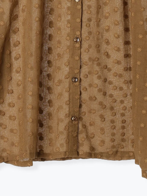 Samansa Mos2「シアー刺繍ブラウス」|シャツ・ブラウス|