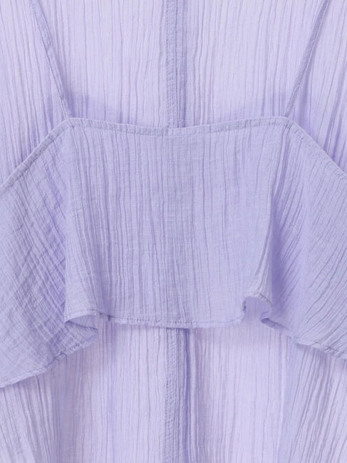 Samansa Mos2 blue「ビスチェドッキングブラウス」|シャツ・ブラウス|