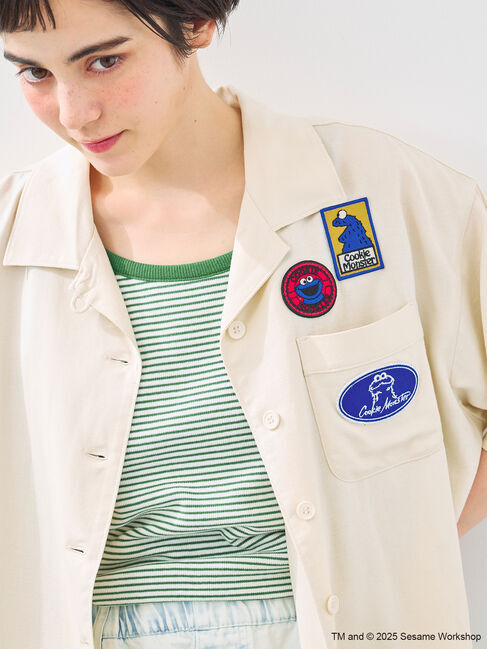 SM2「【SESAME STREET meets SM2】ワッペン付きボウリングシャツ」|シャツ・ブラウス|