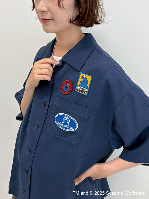 SM2「【SESAME STREET meets SM2】ワッペン付きボウリングシャツ」|シャツ・ブラウス|