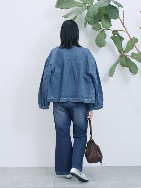 Samansa Mos2 blue「【ECO DENIM 】 フレアパンツ」|その他|