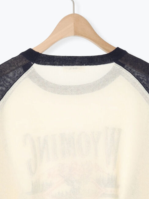 SM2「ラグランスリーブプリントシアーニット」|ニット・セーター|