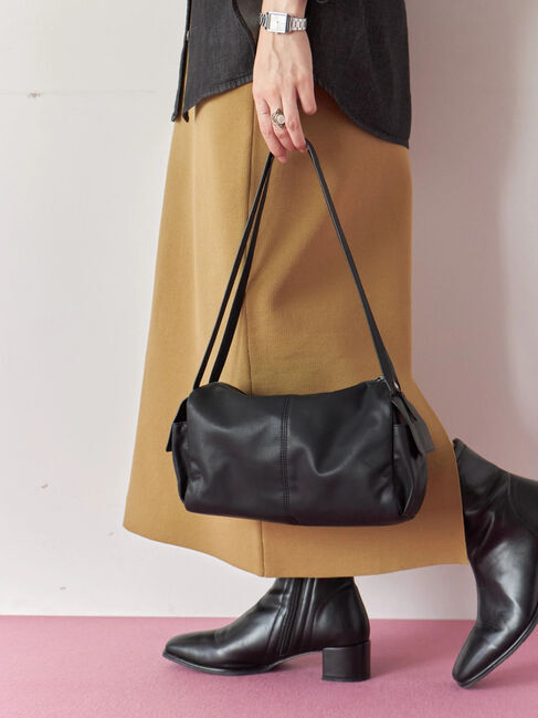 Samansa Mos2 blue「ダブルストラップミニバッグ」|その他|