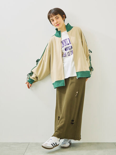 SM2「裏毛ダメージ加工ナロースカート」|スカート|