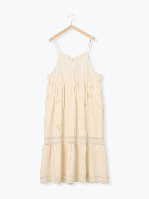 Samansa Mos2「ランダム刺繍入りワンピース」|ワンピース|