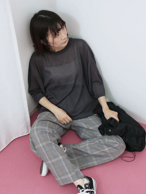 Samansa Mos2 blue「ダブルウエストアソートイージーパンツ」|その他|