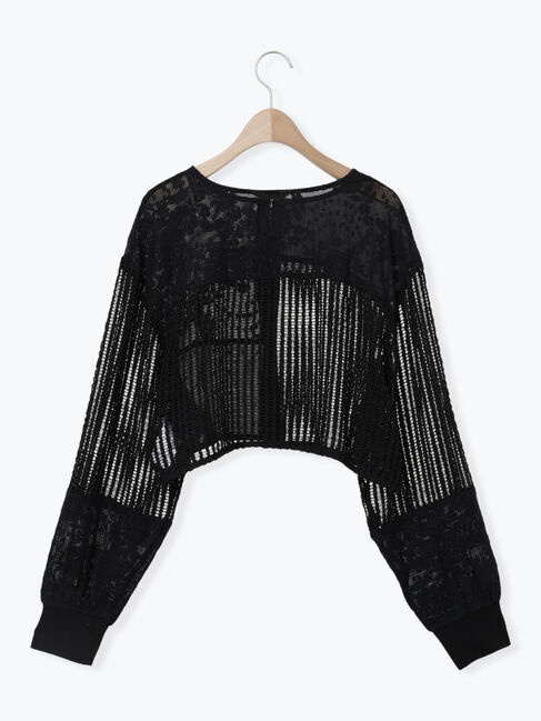 Samansa Mos2「◎パッチワークレースカーディガン」|カーディガン|