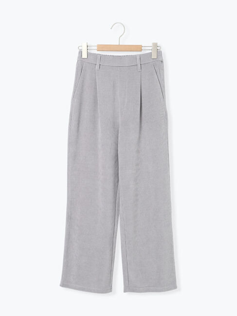 Samansa Mos2 blue「カットコールストレートパンツ」|その他|