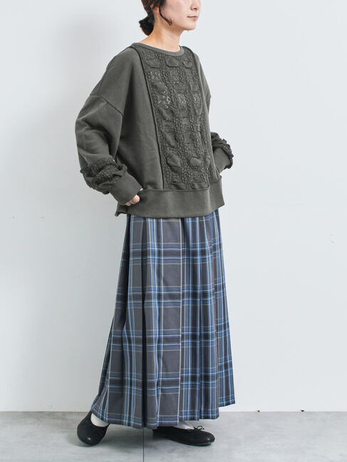 SM2「レース切替裏毛プルオーバー」|Tシャツ・カットソー|