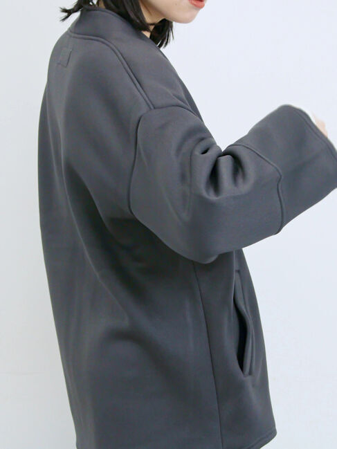 Samansa Mos2 blue「【マシンウォッシャブル】マルチスタイルボンディングブルゾン」|ブルゾン・スタジャン|