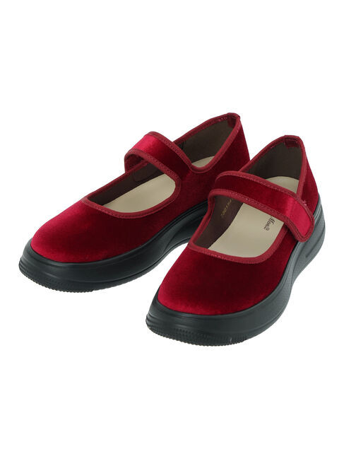 Samansa Mos2「ベロアストラップスニーカー」|スニーカー|