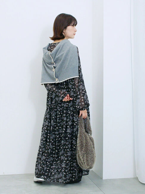 Samansa Mos2 blue「◎花柄ワンピース」|ワンピース|